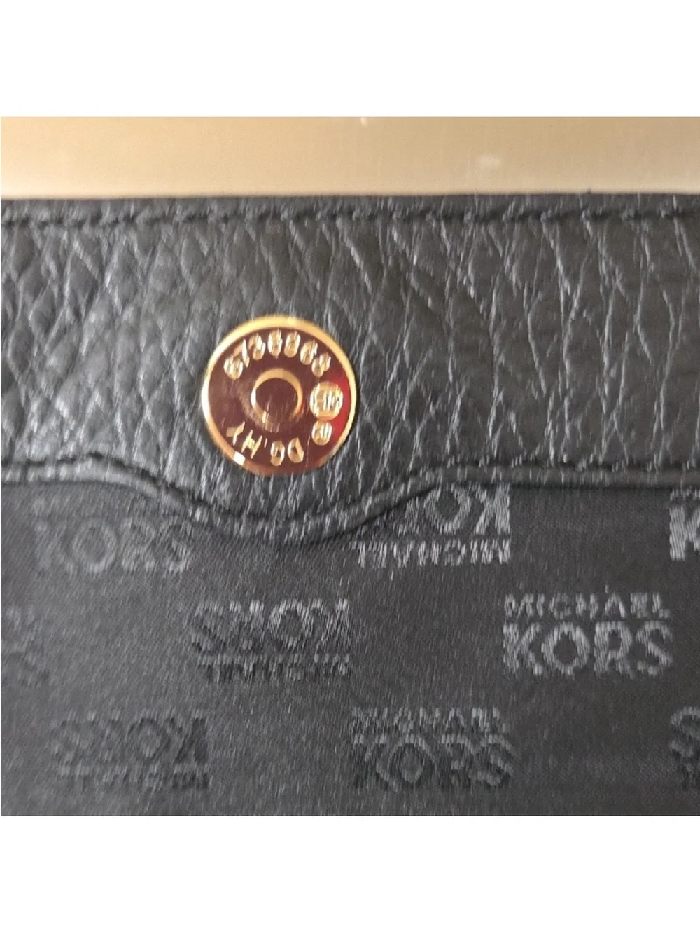 Michael Kors Black Shoulder Bag with Gold Chain
